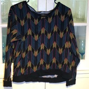 Zig zag patterned sweater H&M crewneck sweater